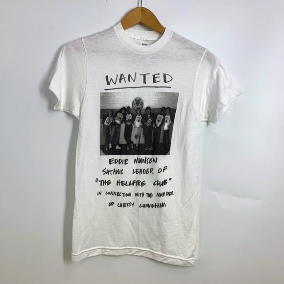 BoxLunch‎ Women's Stranger Things Hellfire Club Crew Neck Shirt Size XS NWT - Picture 1 of 12